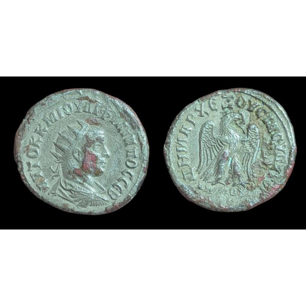 Roman Empire Philip the Arab (248 AD) BI Tetradrachm, Antioch Eagle Coin, 10.7g